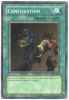 Yu-Gi-Oh Card - MRL-038 - CONFISCATION (super rare holo) (Mint)