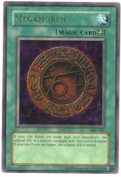 Yu-Gi-Oh Card - MRL-061 - MEGAMORPH (ultra rare holo) (Mint