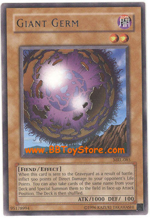 YuGiOh Card MRL085 GIANT GERM (rare) (Mint) Sell2BBNovelties