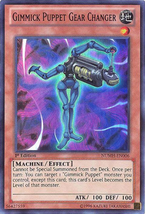 Yu-Gi-Oh Card - NUMH-EN006 - GIMMICK PUPPET GEAR CHANGER (super rare holo) (Mint): Sell2BBNovelties.com: Sell TY Beanie Babies, Action Figures, Barbies, Cards & Toys selling online Yu-Gi-Oh Card - NUMH-EN006 - GIMMICK PUPPET GEAR CHANGER (super rare holo) (Mint): Sell2BBNovelties.com: Sell TY Beanie Babies, Action Figures, Barbies, Cards & Toys selling online