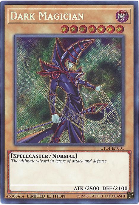 Yu-Gi-Oh Card - CT14-EN001 - DARK MAGICIAN (secret rare holo) (Mint ...