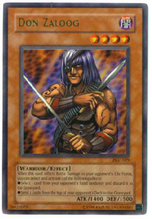 Yu-Gi-Oh Card - PGD-029 - DON ZALOOG (ultra rare holo) (Mint):  Sell2BBNovelties.com: Sell TY Beanie Babies, Action Figures, Barbies, Cards  & Toys selling online