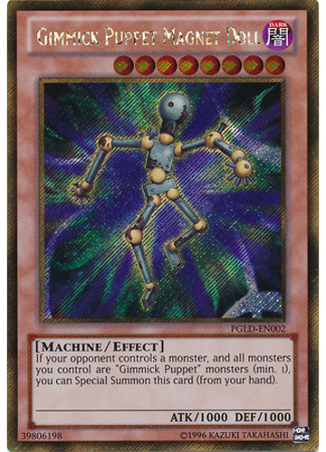 Yu-Gi-Oh Card - PGLD-EN002 - GIMMICK PUPPET MAGNET DOLL (gold secret rare holo) (Mint): Sell2BBNovelties.com: Sell TY Beanie Babies, Action Figures, Barbies, Cards & Toys selling online Yu-Gi-Oh Card - PGLD-EN002 - GIMMICK PUPPET MAGNET DOLL (gold secret rare holo) (Mint): Sell2BBNovelties.com: Sell TY Beanie Babies, Action Figures, Barbies, Cards & Toys selling online