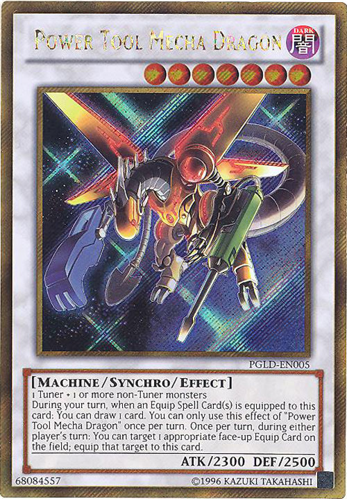 Yu-Gi-Oh Card - PGLD-EN005 - POWER TOOL MECHA DRAGON (gold secret rare  holo) (Mint): Sell2BBNovelties.com: Sell TY Beanie Babies, Action Figures,  Barbies, Cards & Toys selling online