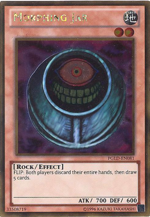 Yu-Gi-Oh Card - PGLD-EN081 - MORPHING JAR (gold rare holo) (Mint):  Sell2BBNovelties.com: Sell TY Beanie Babies, Action Figures, Barbies, Cards  & Toys selling online
