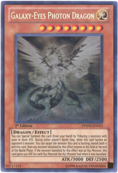 Yu-Gi-Oh Card - PHSW-EN011 - GALAXY-EYES PHOTON DRAGON (ghost rare holo):  Sell2BBNovelties.com: Sell TY Beanie Babies, Action Figures, Barbies, Cards  & Toys selling online