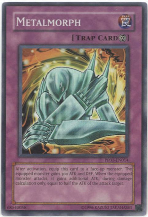 Yu-Gi-Oh Card - PP01-EN014 - METALMORPH (secret rare holo) (Mint):  Sell2BBNovelties.com: Sell TY Beanie Babies, Action Figures, Barbies, Cards  & Toys selling online