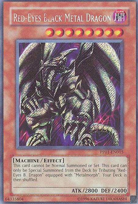 Yu-Gi-Oh Card - PP01-EN015 - RED-EYES BLACK METAL DRAGON (super rare holo)  (Mint): Sell2BBNovelties.com: Sell TY Beanie Babies, Action Figures,  Barbies, Cards & Toys selling online