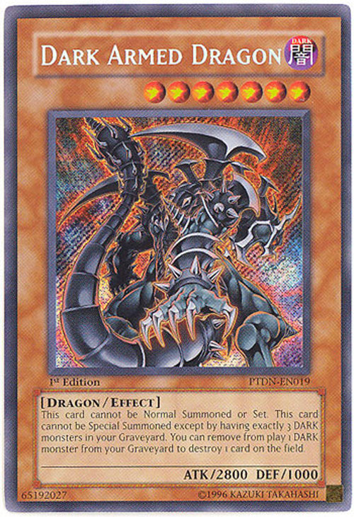 Yu-Gi-Oh Card - PTDN-EN019 - DARK ARMED DRAGON (secret rare holo