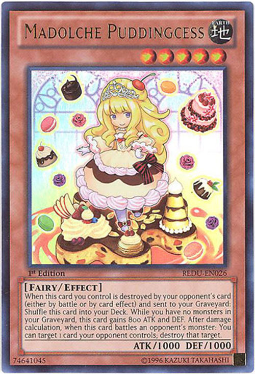 Yu-Gi-Oh Card - REDU-EN026 - MADOLCHE PUDDINGCESS (ultra rare holo) (Mint): Sell2BBNovelties.com: Sell TY Beanie Babies, Action Figures, Barbies, Cards & Toys selling online Yu-Gi-Oh Card - REDU-EN026 - MADOLCHE PUDDINGCESS (ultra rare holo) (Mint): Sell2BBNovelties.com: Sell TY Beanie Babies, Action Figures, Barbies, Cards & Toys selling online