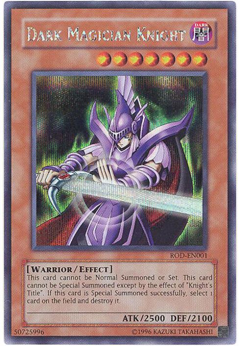 yugioh knight cards Arcana Joker [SDMY-EN042] Common Common (Start the game with this conspiracy face up in the command zone.) At the beginning of the first upkeep Dark Magician Knight (Reshef of