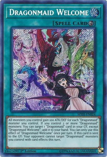 dragon maid cards yugioh QCTB-JP002 Lady's Dragonmaid (SER) main image 1