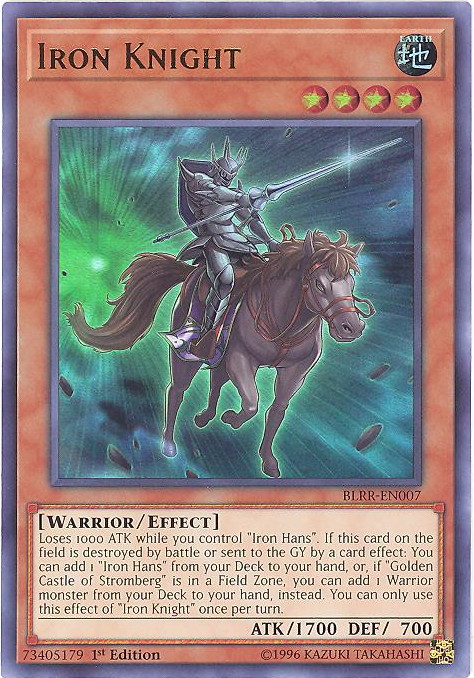Yu-Gi-Oh Card - BLRR-EN007 - IRON KNIGHT (ultra rare holo) (Mint ...