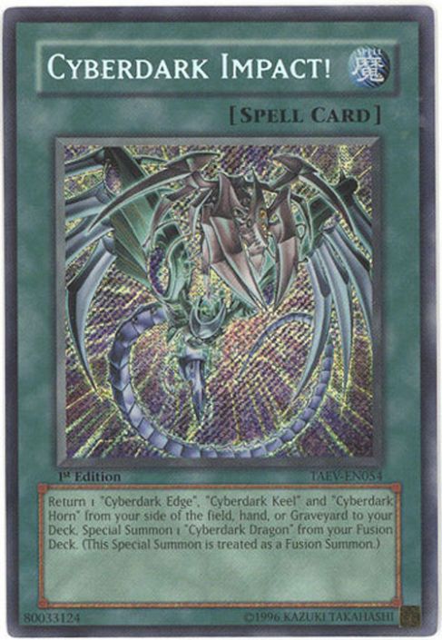 Yu-Gi-Oh Card - TAEV-EN054 - CYBERDARK IMPACT! (secret rare holo