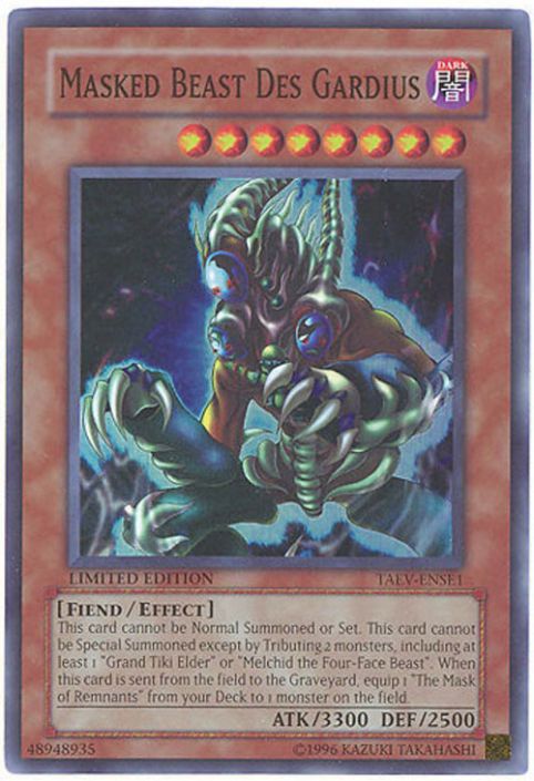 Yu-Gi-Oh Card - TAEV-ENSE1 - MASKED BEAST DES GARDIUS (super rare