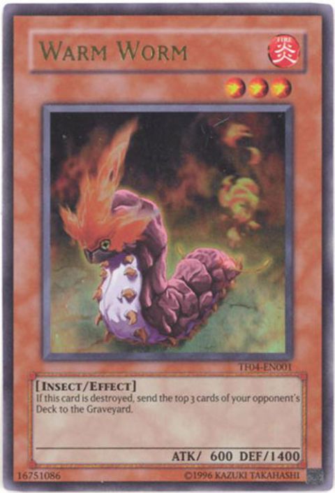 Yu-Gi-Oh Card - TF04-EN001 - WARM WORM (5D'S TAG FORCE 4) (ultra rare holo)  (Mint): Sell2BBNovelties.com: Sell TY Beanie Babies, Action Figures,  Barbies, Cards & Toys selling online