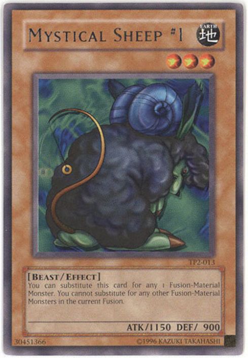 Yu-Gi-Oh Card - TP2-013 - MYSTICAL SHEEP #1 (rare) (Mint):  Sell2BBNovelties.com: Sell TY Beanie Babies, Action Figures, Barbies, Cards  & Toys selling online