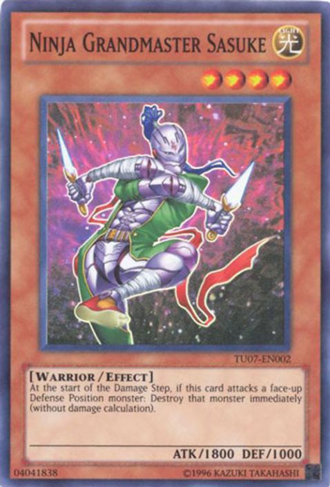 Yu-Gi-Oh Card - TU07-EN002 - NINJA GRANDMASTER SASUKE (super