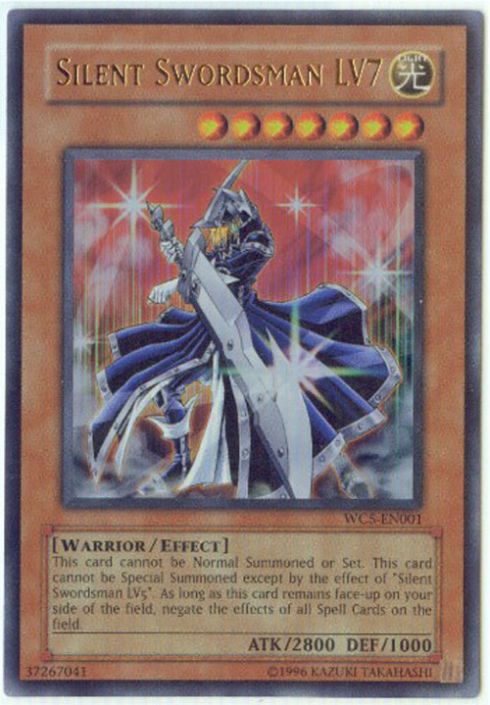 Yu-Gi-Oh Card - WC5-EN001 - SILENT SWORDSMAN LV7 (ultra rare holo) (Mint):  Sell2BBNovelties.com: Sell TY Beanie Babies, Action Figures, Barbies, Cards  & Toys selling online