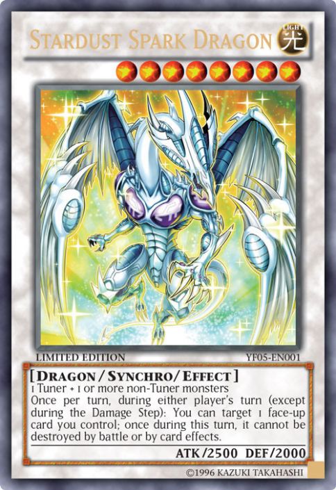Yu-Gi-Oh Card - YF05-EN001 - STARDUST SPARK DRAGON (ultra rare holo) (Mint)