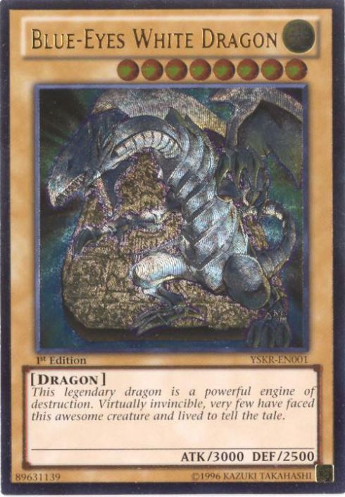 Yu-Gi-Oh Card - YSKR-EN001 - BLUE-EYES WHITE DRAGON (ultimate rare