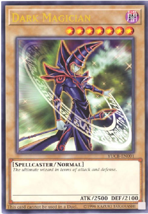 Yu-Gi-Oh Card - YUCB-EN001 - DARK MAGICIAN (ultra rare holo) (Mint):  Sell2BBNovelties.com: Sell TY Beanie Babies, Action Figures, Barbies, Cards  & Toys selling online
